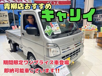お勧めは【働く車】週末は青柳店へ！